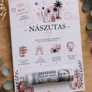 Esküvői pénzátadó – Nászutas alap | Kreatív nászajándék