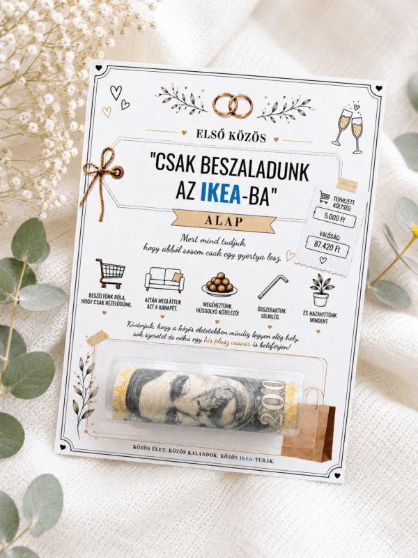 Esküvői pénzátadó – IKEA alap | 2026 slágere
