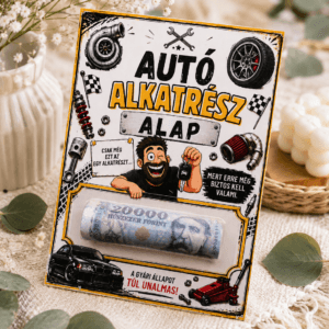 Autó Alkatrész Alap – Vicces pénzátadó autórajongóknak