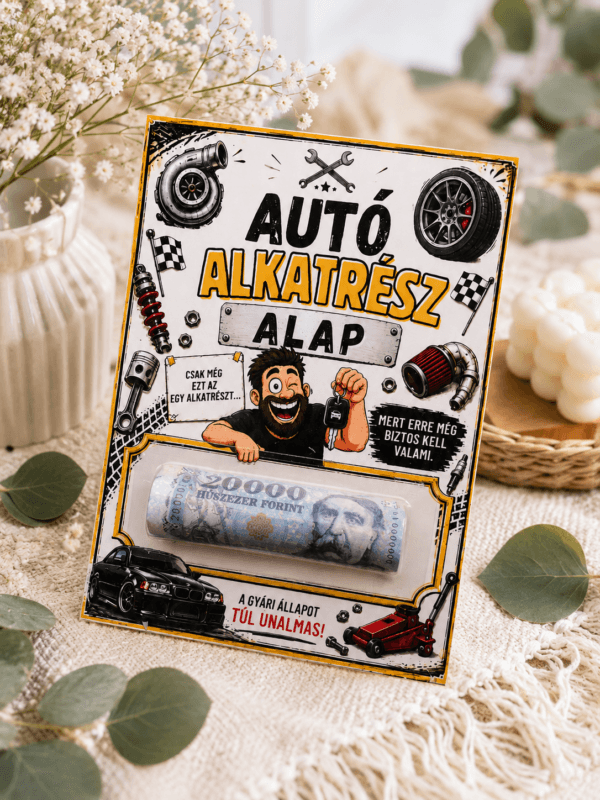 Autó Alkatrész Alap – Vicces pénzátadó autórajongóknak