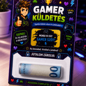 Fiús pénzátadó ajándék – Gamer meglepetés
