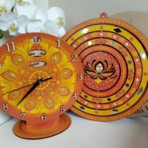 Mandalás öröknaptár óra /elérhető 9 nyelven (rendelhető)