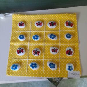 Kavics amőba játék, textil zsákban