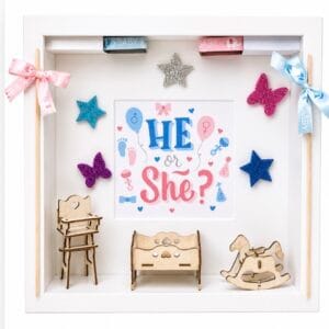 Gender Reveal Box-Babanemfelfedő box