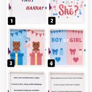 Gender Reveal Box-Babanemfelfedő box