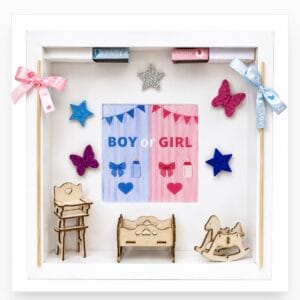 Gender Reveal Box-Babanemfelfedő box