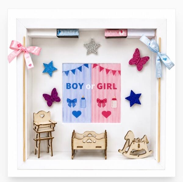 Gender Reveal Box-Babanemfelfedő box
