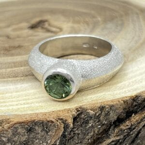 Peridot ezüst gyűrű