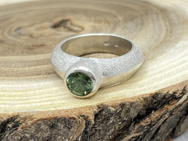 Peridot ezüst gyűrű