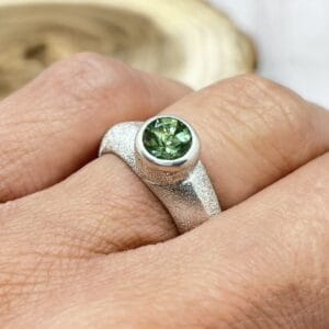 Peridot ezüst gyűrű