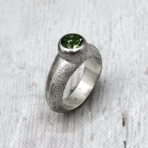 Peridot ezüst gyűrű