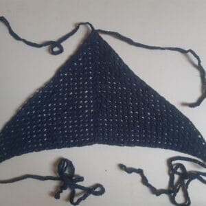 horgolt ujjatlan nyári crop top