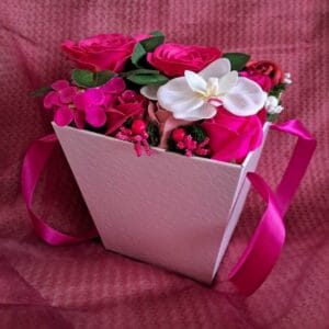 Magenta – szappanvirág doboz