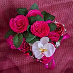 Magenta – szappanvirág doboz