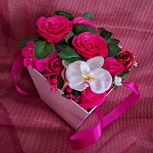 Magenta – szappanvirág doboz