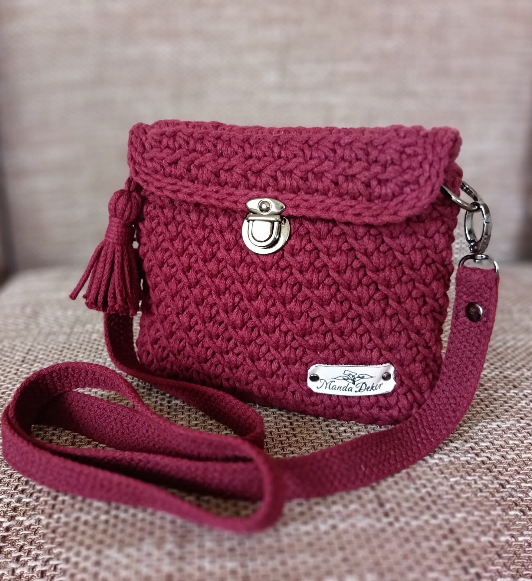 Manda táska „Burgundi mini”