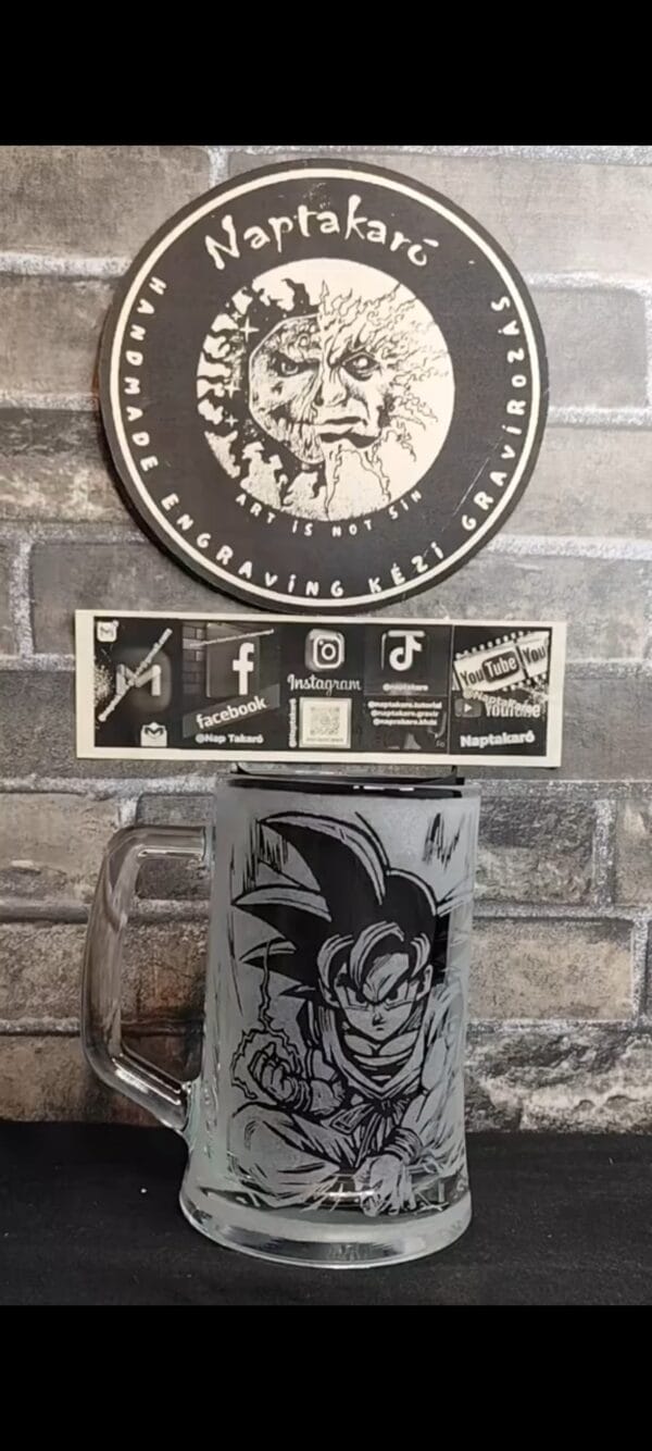 Son Goku Korsó Kézzel gravírozva
