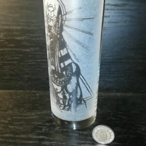 Anubisz mintás kézzel gravírozott pohár