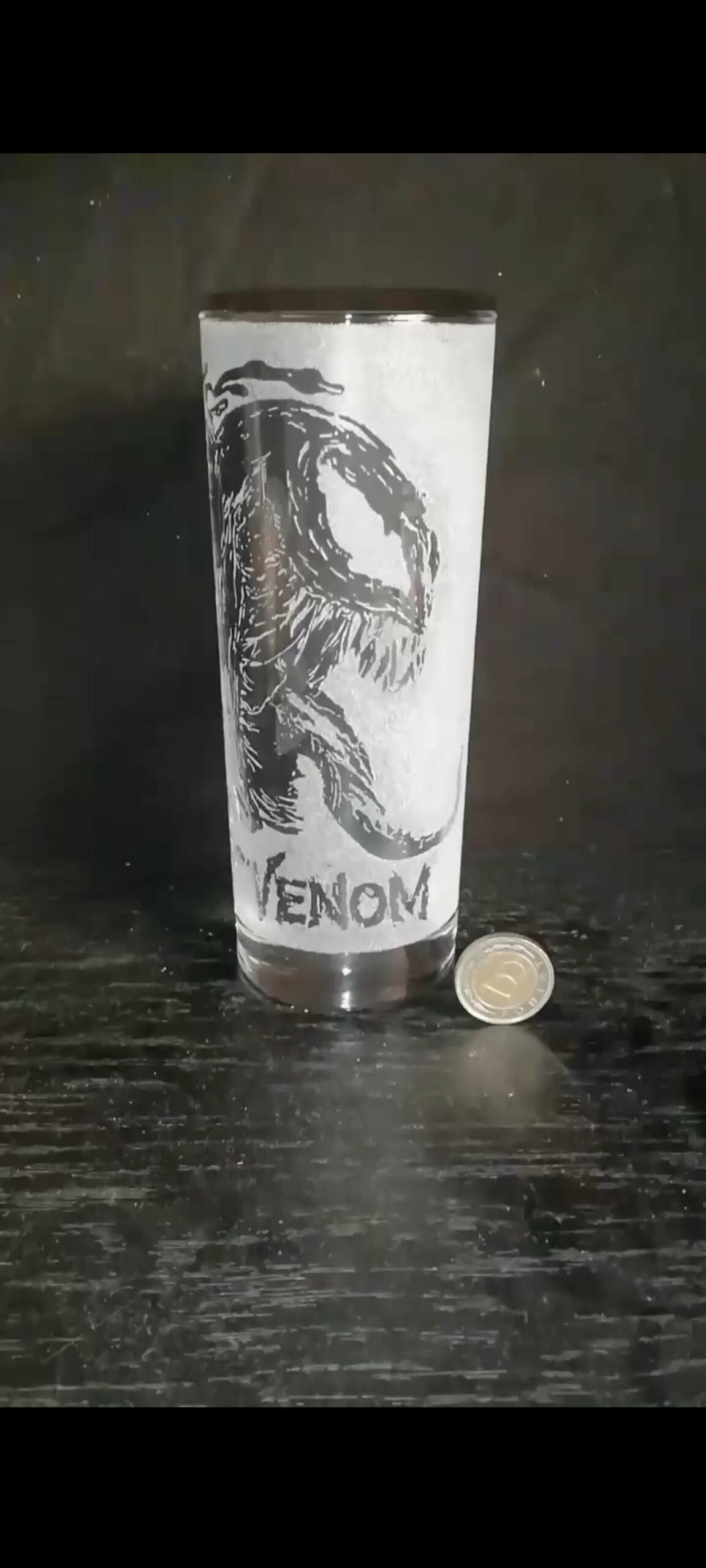 Venom mintás üveg pohár