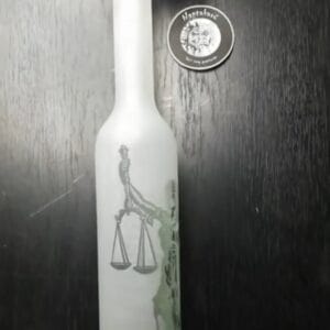 Justicia mintás üveg palack