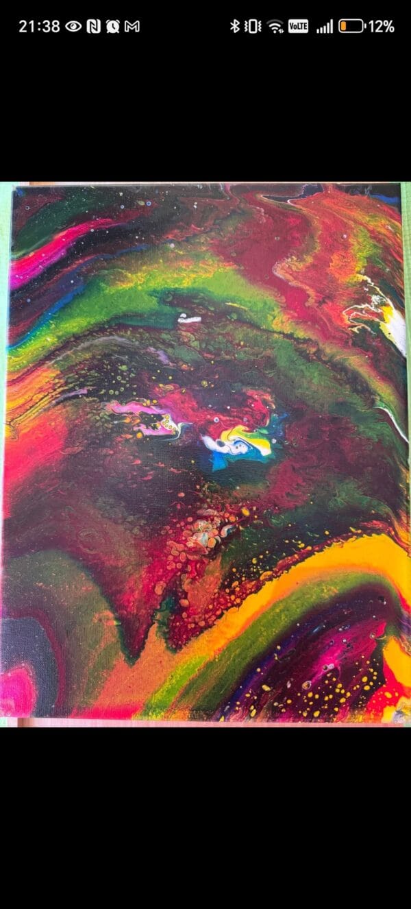Fluid art festmény