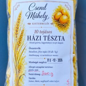10 tojásost házi tészta/Csigatészta