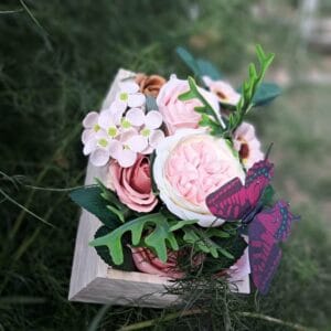 Lágy ölelés – szappanvirág kosár