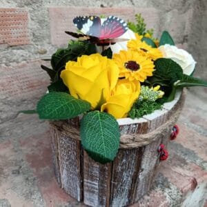Bájos – szappanvirág kosár