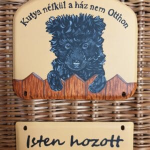 Kutyusos, dupla üdvözlőtábla