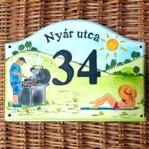 Illusztrációs házszám A5 méretben
