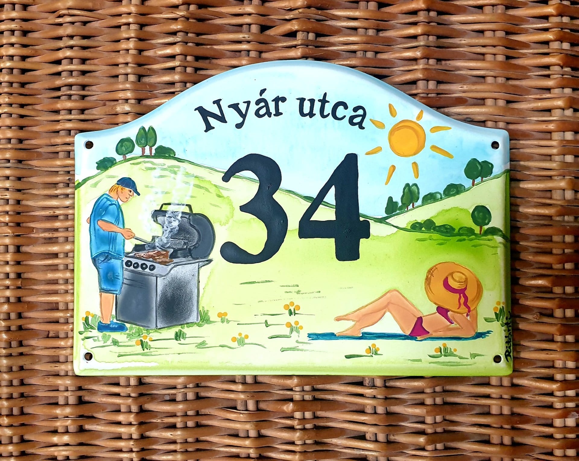 Illusztrációs házszám A5 méretben