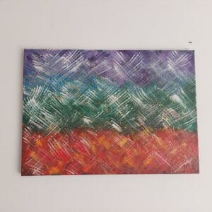 A csakrák tánca- harmónia 50x70cm akril festmény