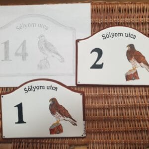 Illusztrációs házszám A5 méretben