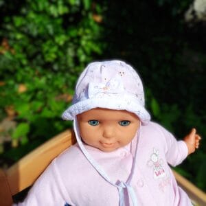 SANDRA / romantikus kislány kalap / fehér madeira