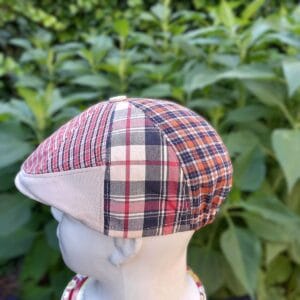 Design golf sapka / férfi- gyermek / nyári / piros- drapp tónusú