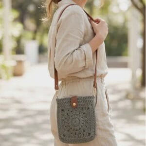 ZIBO Go horgolt crossbody táska