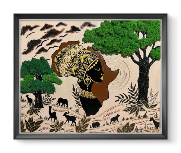 Vászonkép-Aranyföld Afrika