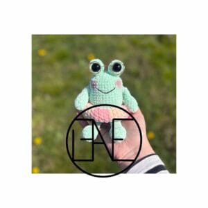 Rupert a béka – amigurumi