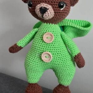 Mackoszaurusz horgolt amigurumi