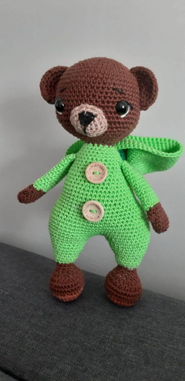 Mackoszaurusz horgolt amigurumi