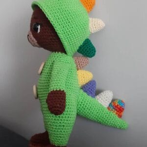 Mackoszaurusz horgolt amigurumi