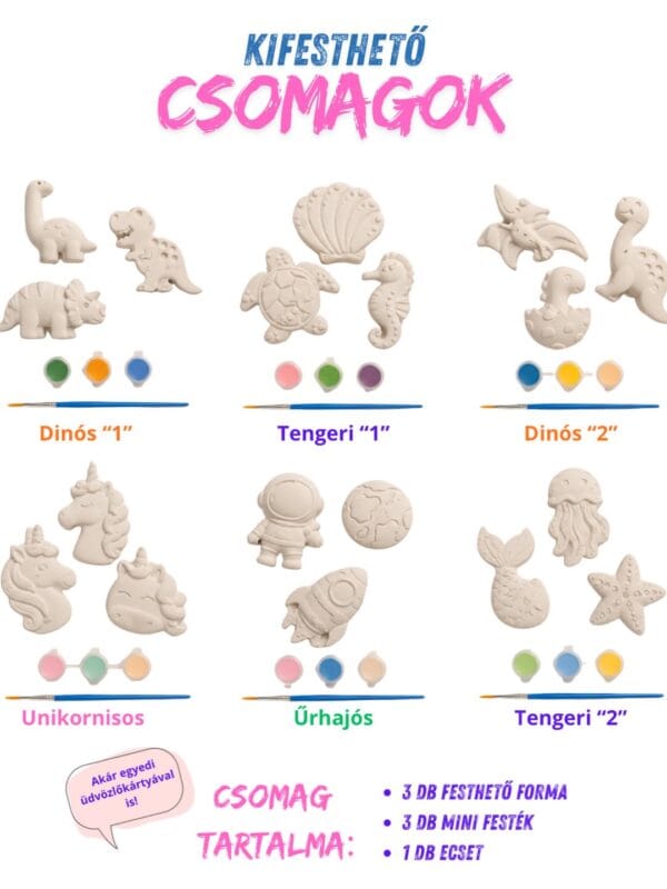 Kifesthető kreatív csomag gyerekeknek