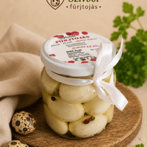Natúr pácolt-füstölt fürjtojás 12db/üveg