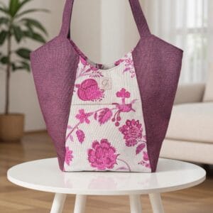 Ívelt tetejű shopper táska