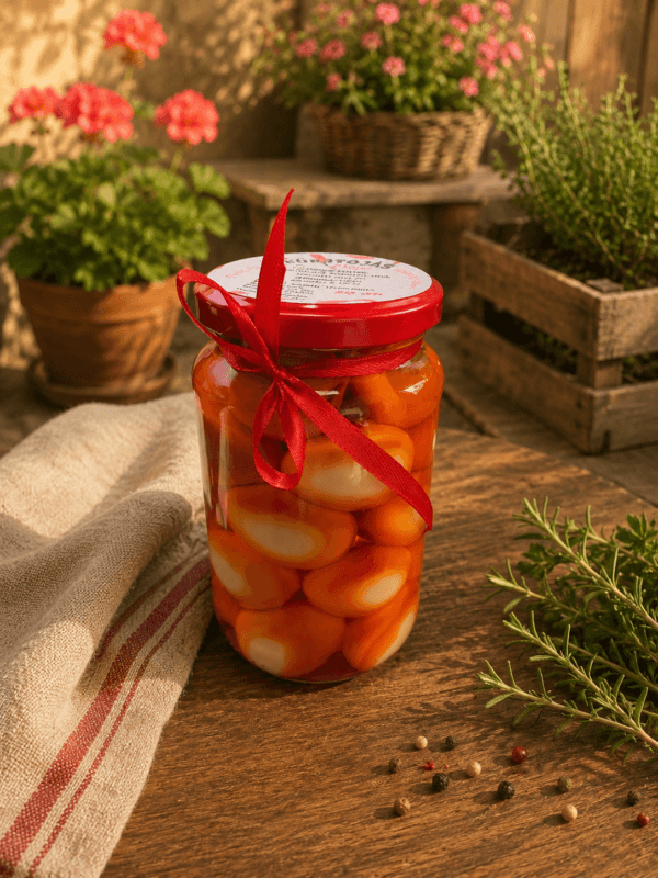 Chilis pácolt-füstölt fürjtojás 20db/üveg