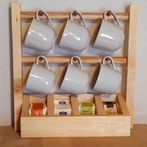 Bögre és tea tartó állvány