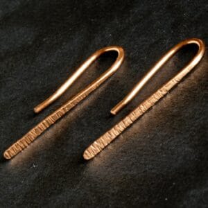 Valódi Bronz fülbevaló – hosszú rúd