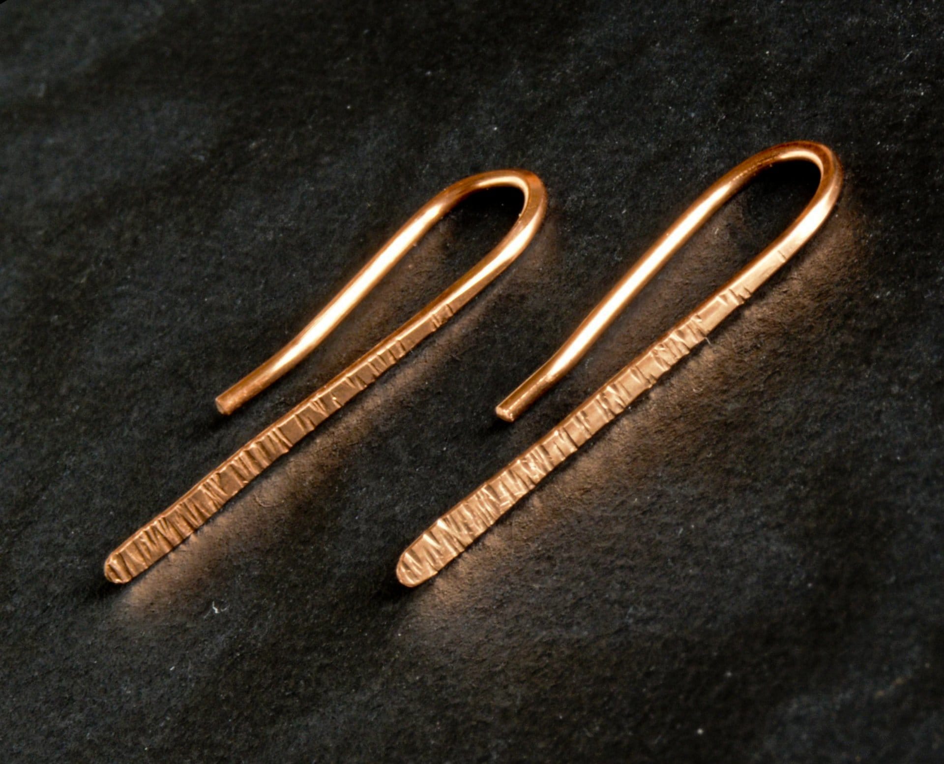 Valódi Bronz fülbevaló – hosszú rúd