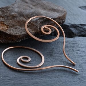 Valódi Bronz fülbevaló – spirál