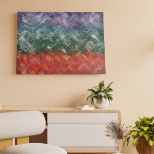 A csakrák tánca- harmónia 50x70cm akril festmény